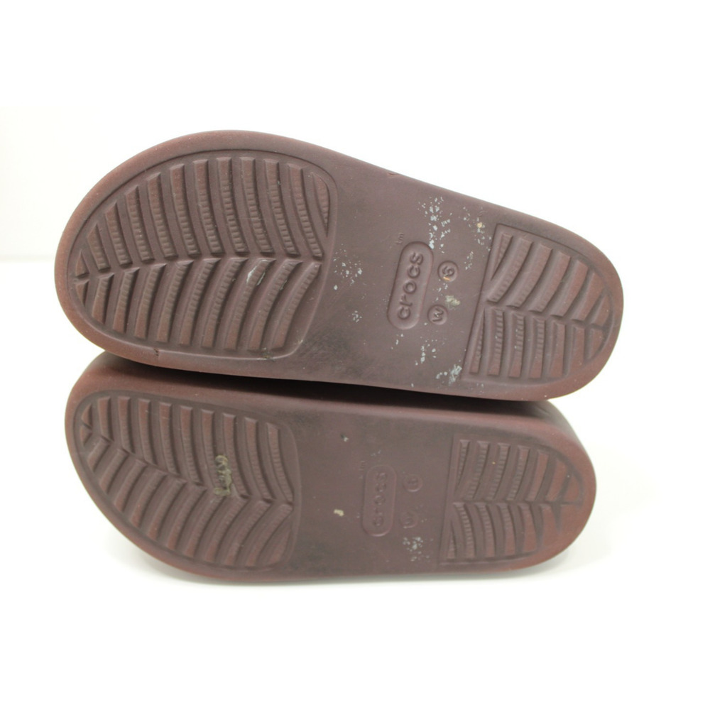 Crocs Dylan Platform Clog Brown Slides Mule Shoes Women's Size 6 - Picture 8 of 10